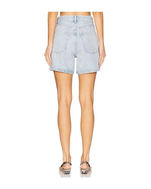 Agolde Blue V-Waist Short