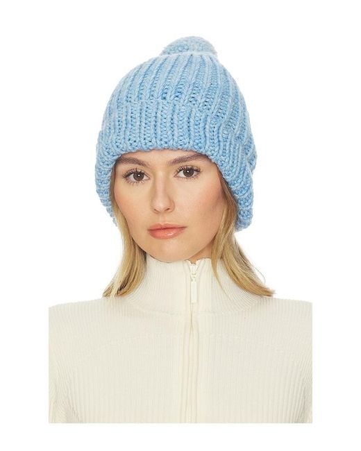 Loeffler Randall Blue April Chunky Knit Hat