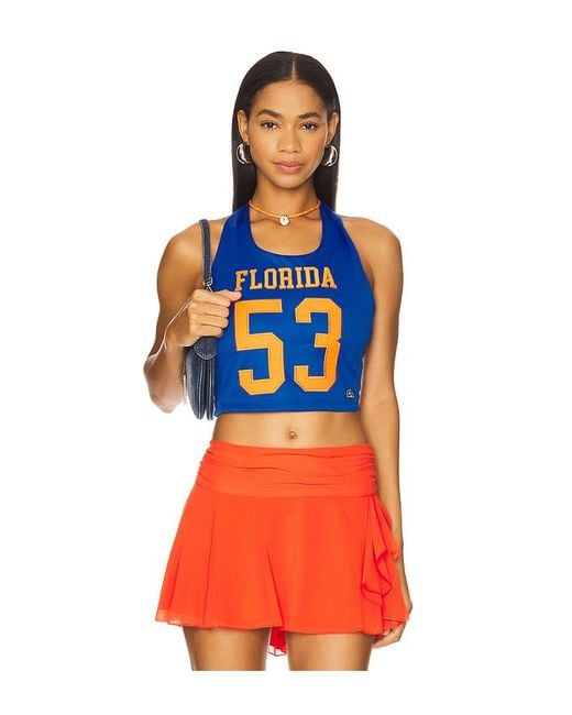 Hype and Vice Orange Cropped-Top Mit Nackentrã„Gern