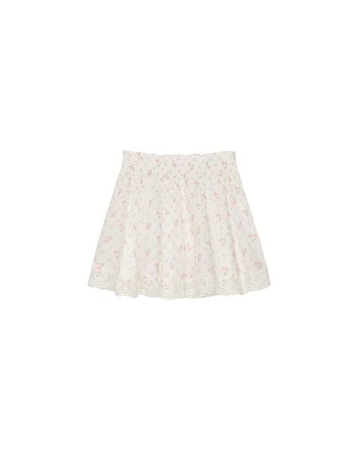 LoveShackFancy White Tween Solena Skirt