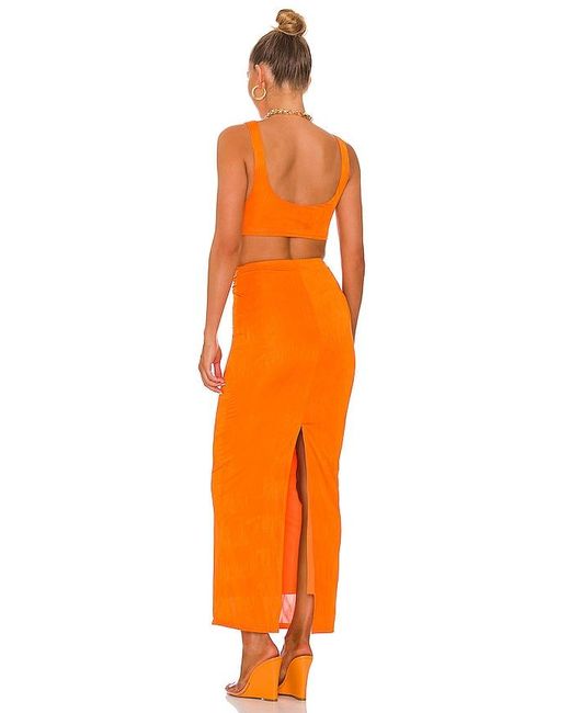 superdown Orange Joana Maxi Skirt Set