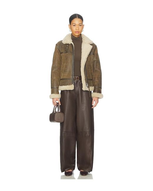 AllSaints Brown Jett Lea Trouser