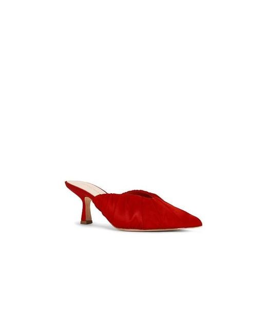 Loeffler Randall Red Inez Smocked Mule