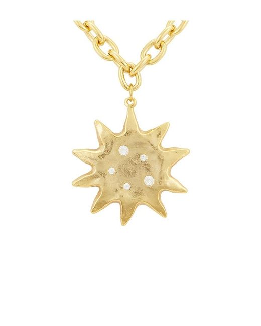 BRACHA Metallic Gilded Sun Necklace