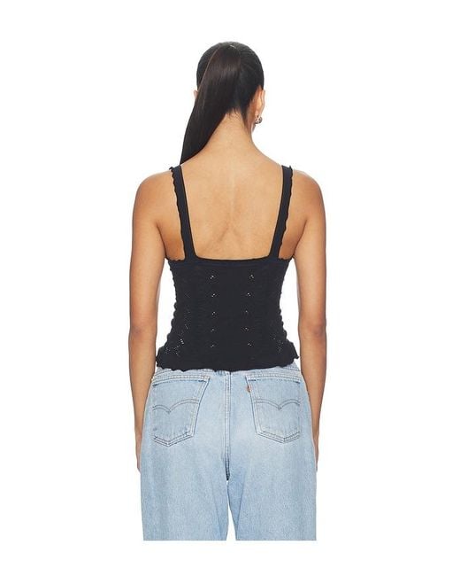 Free People Blue X Revolve X Revolve So Soft Femme Square Neck Cami
