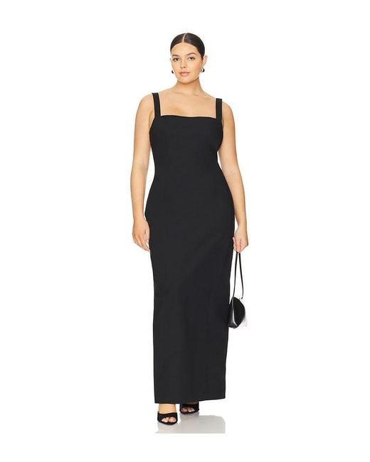 L'academie Black Renia Maxi Dress