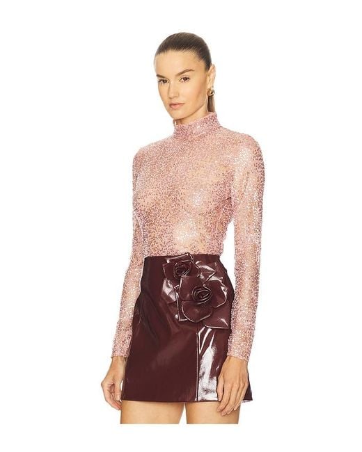 Top Manga Larga Bente En Talla (También En 10, 6, 8) AKNVAS de color Red