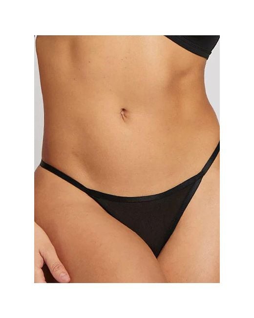 Negative Underwear Black Sieve String Thong