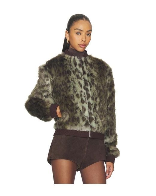 Unreal Fur Black Foliage Jacket