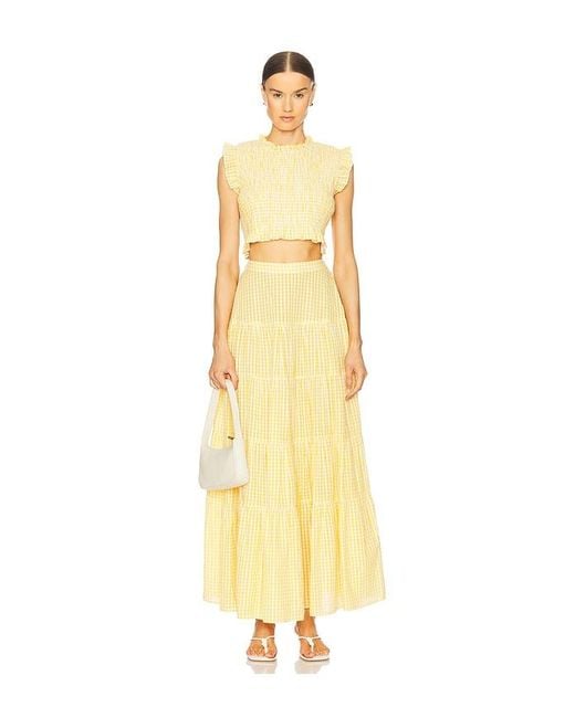 Sundress Yellow Malone Top