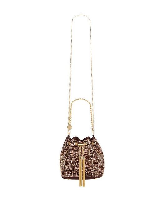 Olga Berg Brown Mika Crystal Pouch