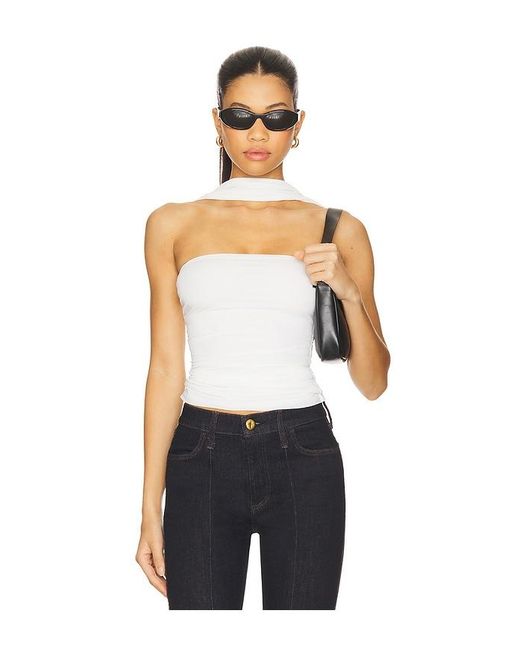 Bec & Bridge Blue Vida Ruched Top