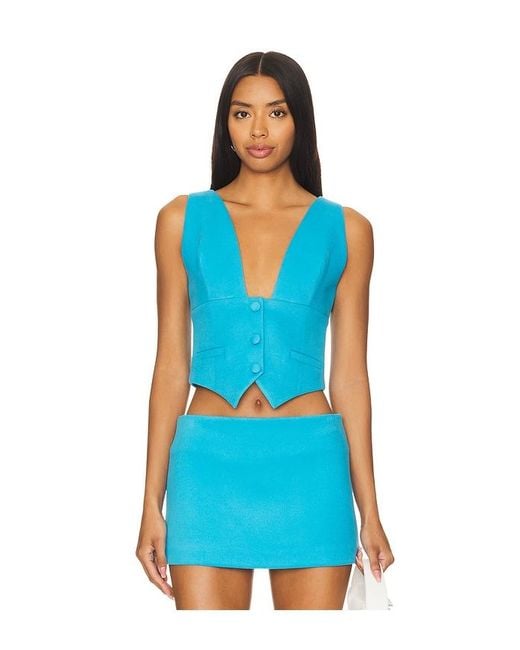 Ceren Ocak Blue Vest