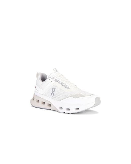 On Shoes White Cloudnova X Sneaker