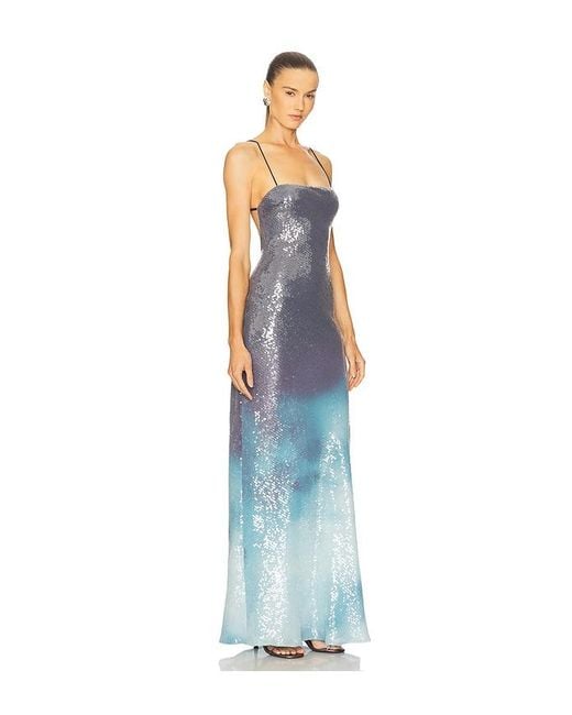 SAU LEE Blue Melrose Dress