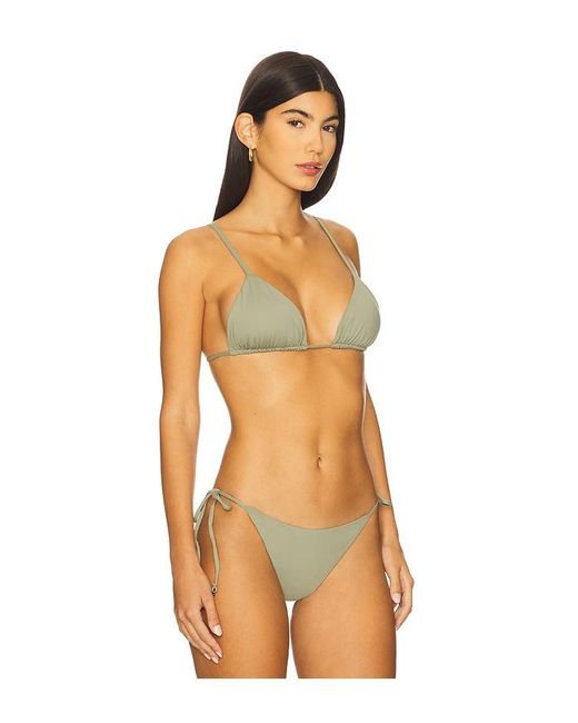 Anemos Orange String Triangle Bikini Top