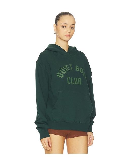 Quiet Golf Green Stencil Hoodie