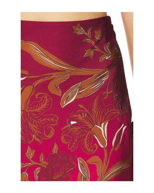 Rococo Sand Red Maxi Skirt