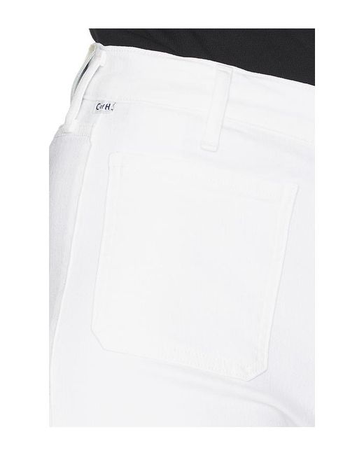 Citizens of Humanity White Kimberly Patch Pocket Flare Jeans
