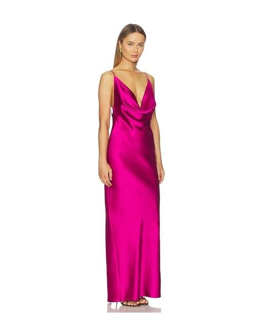 Nookie Pink Valerie Drape Gown