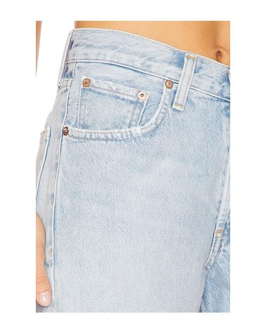Agolde Blue V-Waist Short