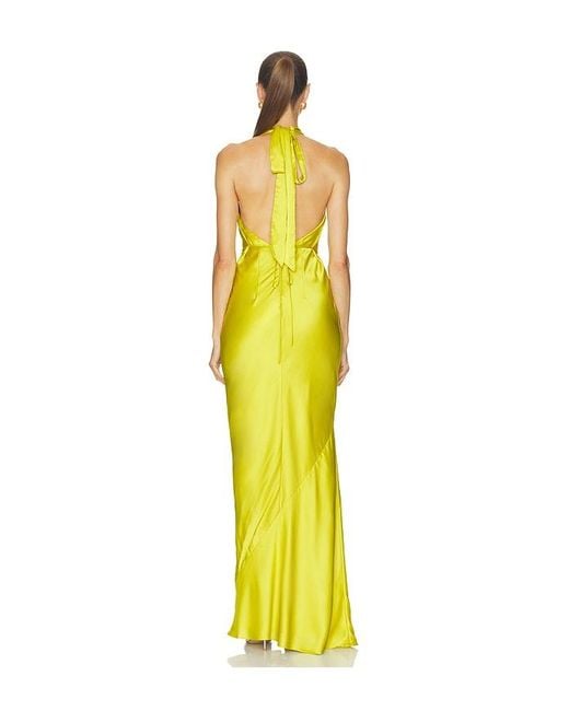 Nookie Yellow Penelope Drape Gown