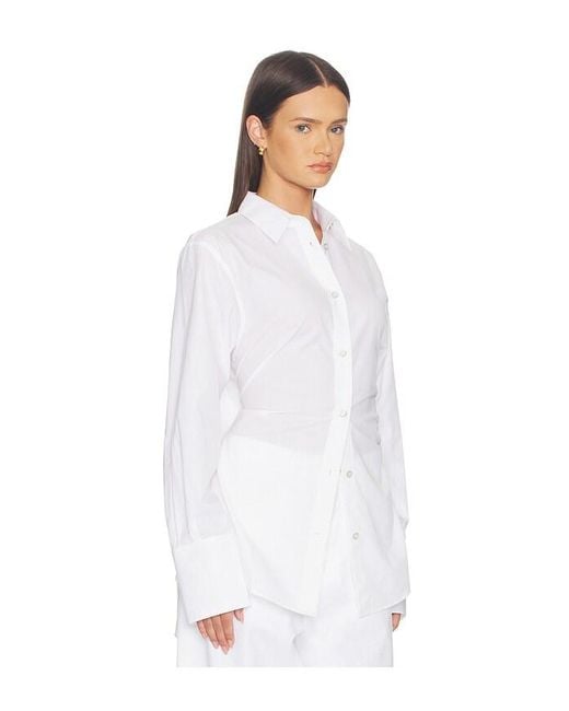 Helmut Lang White Knot Shirt