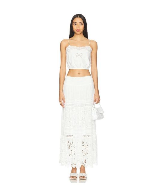 LoveShackFancy White Aliaya Top
