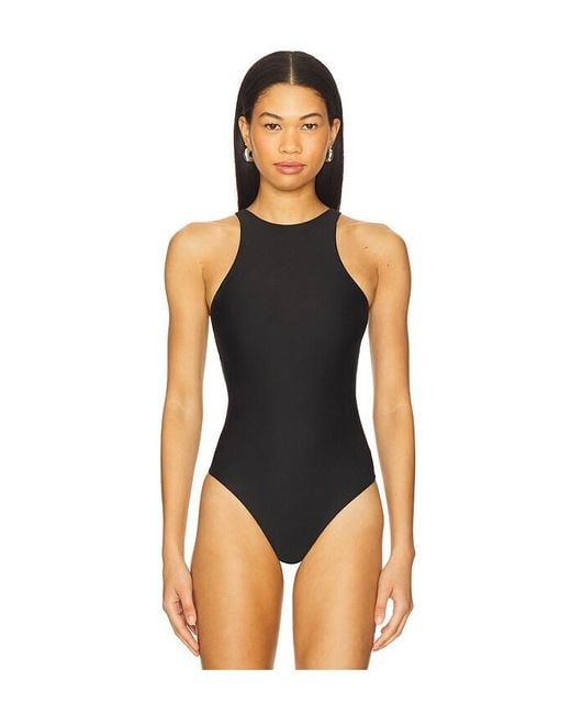 Heroine Sport Black High Neck Bodysuit