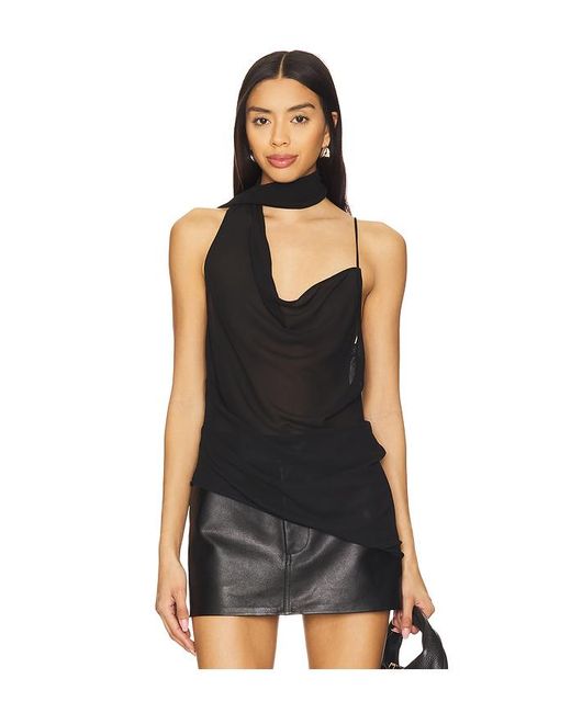 h:ours Black Anderson Top