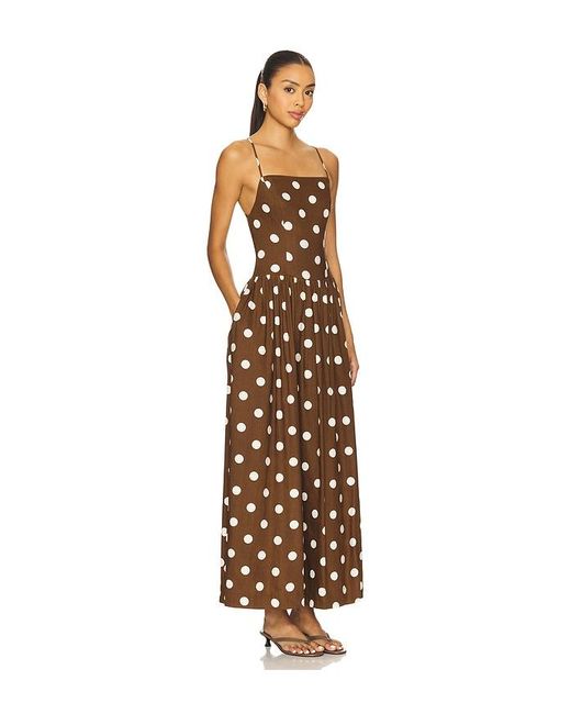 MAJORELLE White Dot Maxi Dress