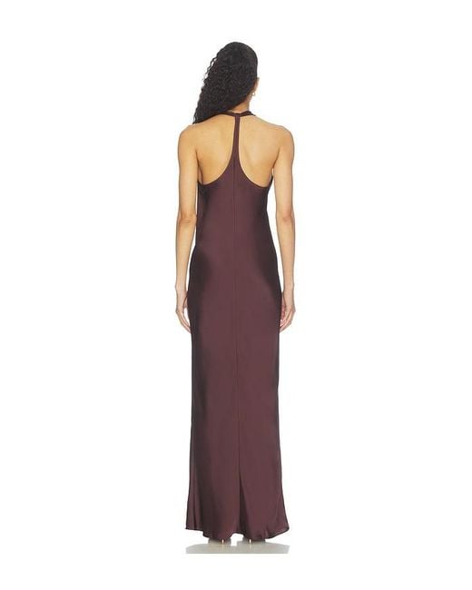 Amanda Uprichard Purple Sonya Maxi Dress With Fringe