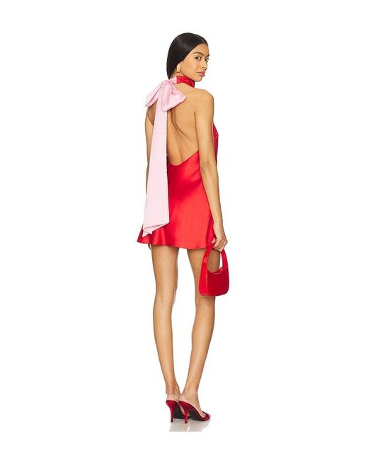 Show Me Your Mumu Red X Revolve Lisa Mini Mini Dress