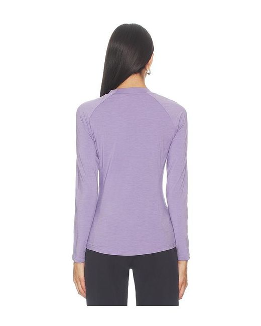 White/space Purple Graphne Crew Neck