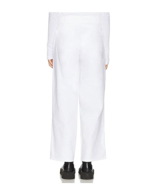 ANTI SOCIAL SOCIAL CLUB White Patched Up Racing Pants for men