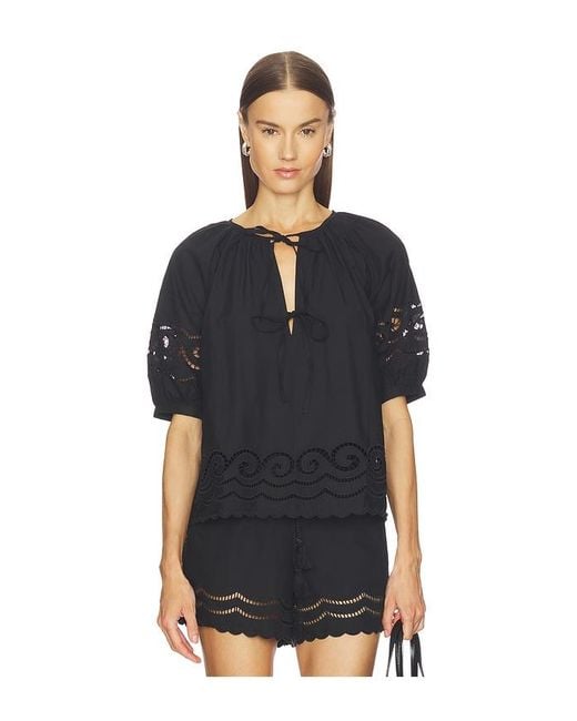 Rails Black Catalene Top