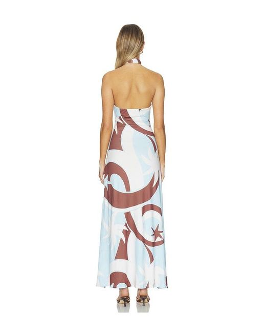 Seven Wonders White Kamilla Keyhole Twist Maxi Dress