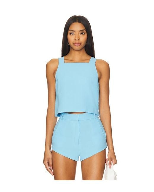 Amanda Uprichard Blue X Revolve Harley Top