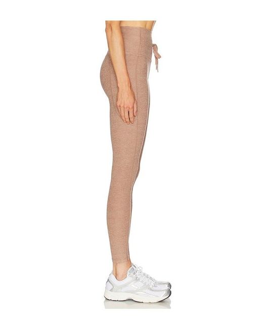 Beyond Yoga White Spacedye The Go Pocket Midi Leggings