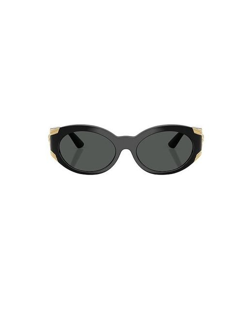Versace Black Oval Sunglasses