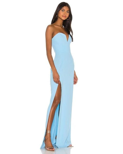 Amanda Uprichard Blue Cherri Gown