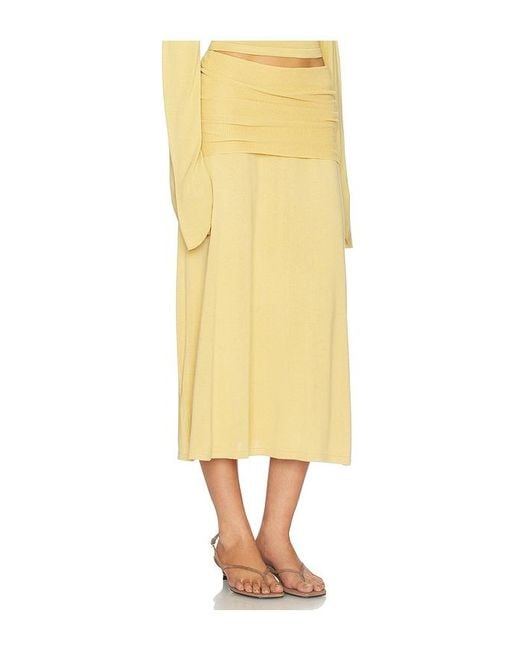 AYA MUSE Yellow Rylin Skirt