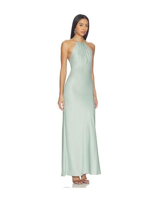 RUE SOPHIE White Faye Satin Dress