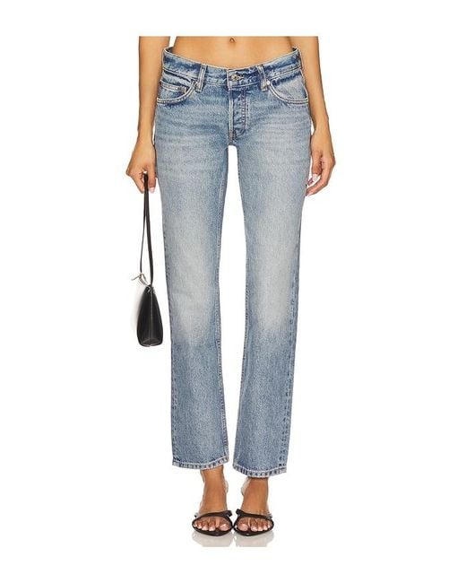 EB DENIM Blue Low Rise Straight