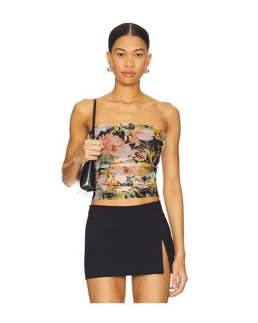 MORE TO COME Multicolor Everly Strapless Top