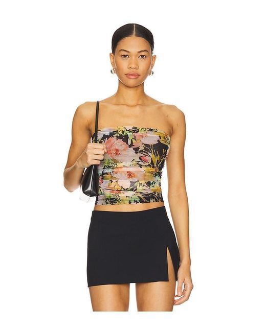 MORE TO COME Multicolor Everly Strapless Top