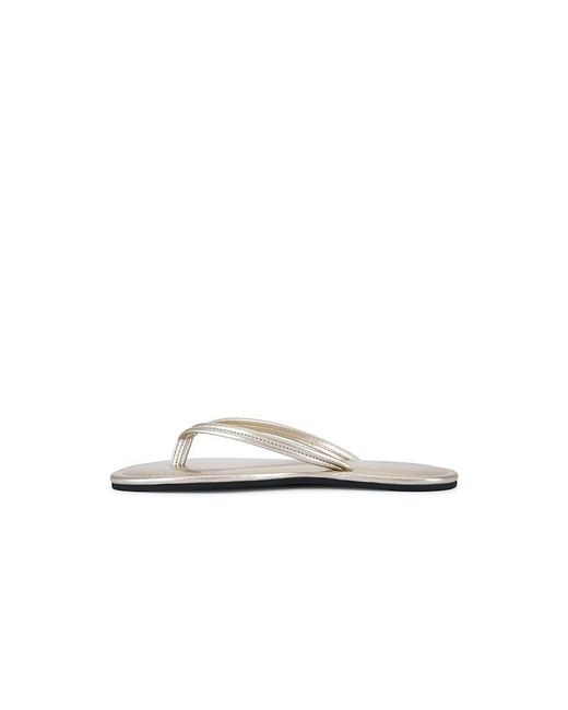 St. Agni White Thong Detail Slide