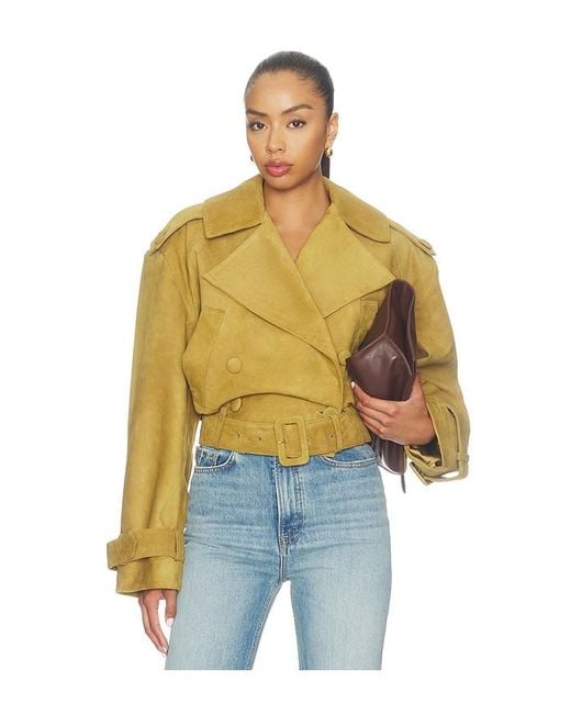 retroféte Blue Rubee Suede Coat
