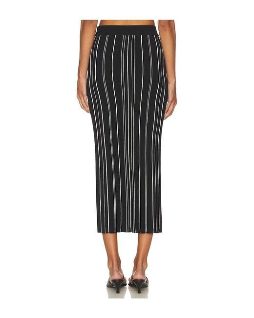 Hevron Black Peony Skirt