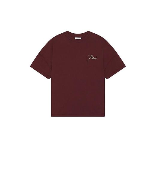 Rhude Red Reverse Tee for men